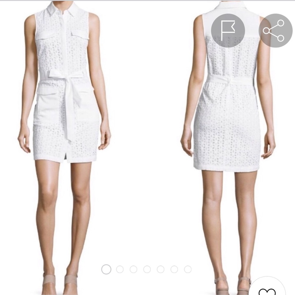 Cese Shae Eyelet Mesh Dress